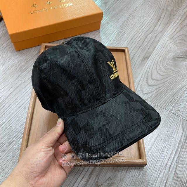 LV新品男士帽子 路易威登經典棋盤格鴨舌帽棒球帽  mm1342